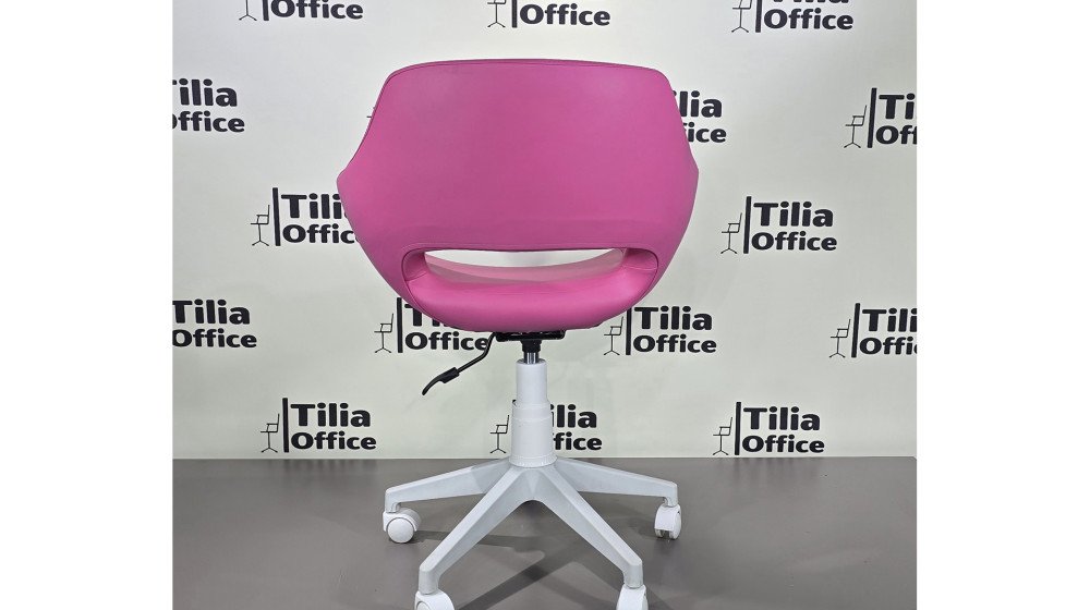 Monaco Çalışma Kesim Çocuk Koltuğu Beyaz Ayak Pembe